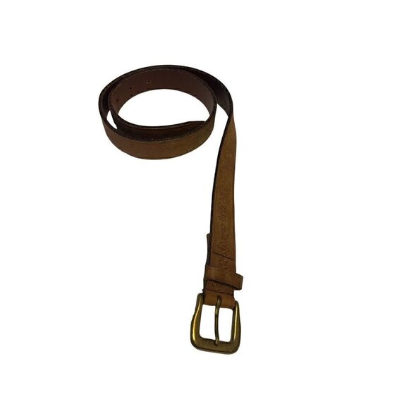 Northern Reflections Brown Genuine Italian Leather Belt Size M - Picture 1 of 11